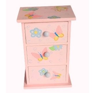 Mobiletto portagioielli rosa