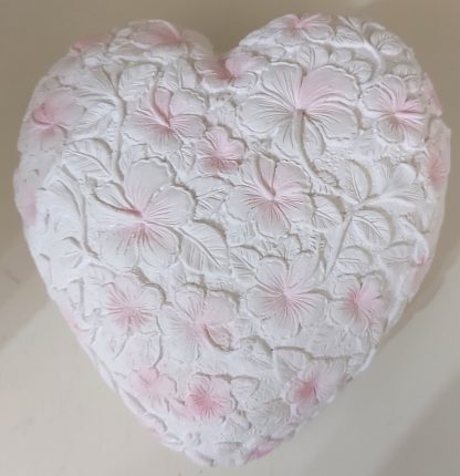 Cuore grande con fiori rosa - immagine 2