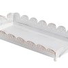 Vassoio effetto pizzo con manici shabby chic - immagine 2