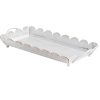 Vassoio effetto pizzo con manici shabby chic