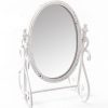 Specchio ovale da tavolo in stile shabby chic - immagine 2