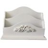 Porta corrispondenza organizer da scrivania in legno shabby chic
