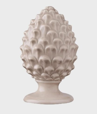 Pigna decorativa media beige - immagine 2