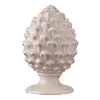 Pigna decorativa media beige