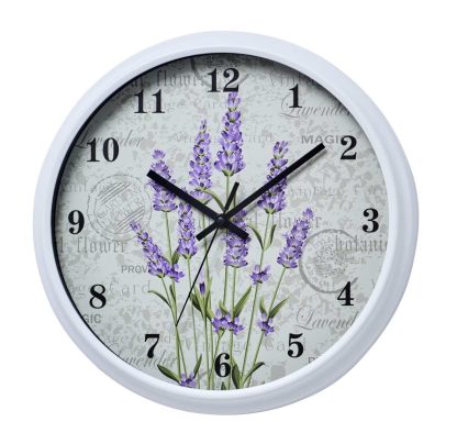 Orologio da parete lavanda disegno 1
