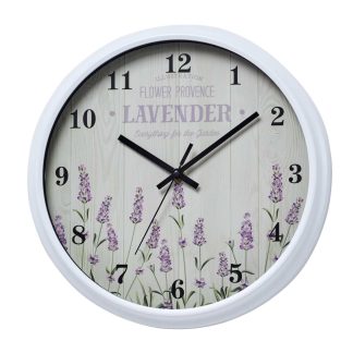 Orologio da parete lavanda disegno 2