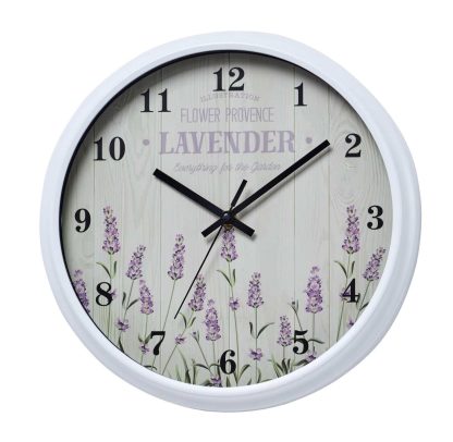 Orologio da parete lavanda disegno 2
