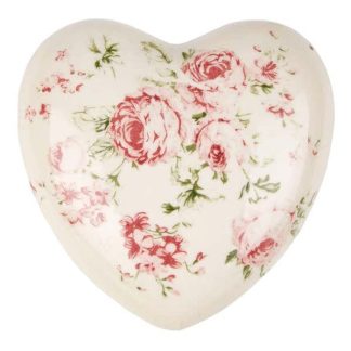 Cuore decorativo con rose