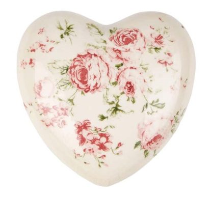 Cuore decorativo con rose