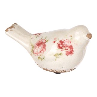 Uccellino avorio con rose