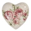 Cuore avorio con rose grandi - immagine 2