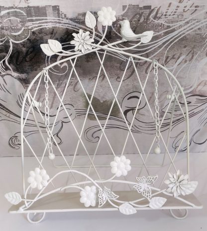 Leggio con uccellino shabby chic - immagine 2