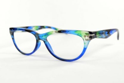 Occhiali da lettura rétro blu e verde gradazione 1.50 - immagine 3