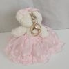 Orsetto decorativo con abitino in tulle rosa baby - immagine 4