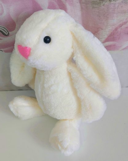 Peluche decorativo coniglietto panna - immagine 3
