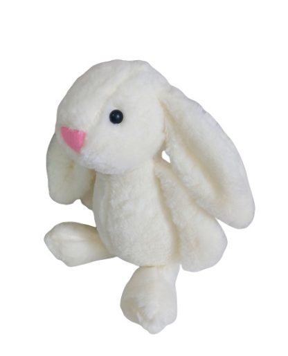 Peluche decorativo coniglietto panna