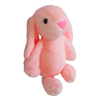 Peluche decorativo coniglietto rosa