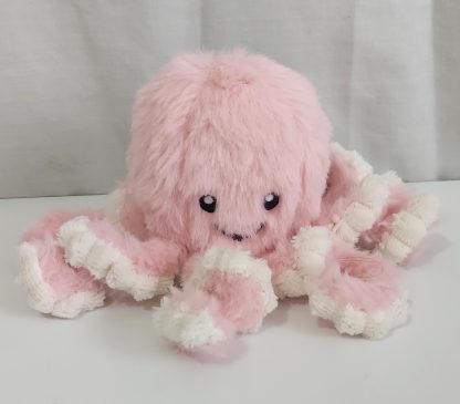 Peluche decorativo polpo piccolo rosa - immagine 2