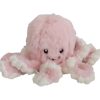Peluche decorativo polpo piccolo rosa