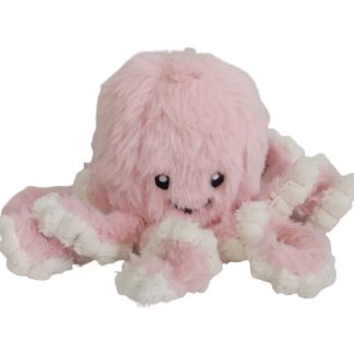 Peluche decorativo polpo piccolo rosa