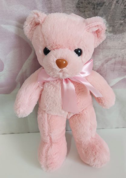 Peluche decorativo orsetto rosa - immagine 2