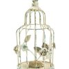 Gabbia portacandela con fiori shabby chic - immagine 2