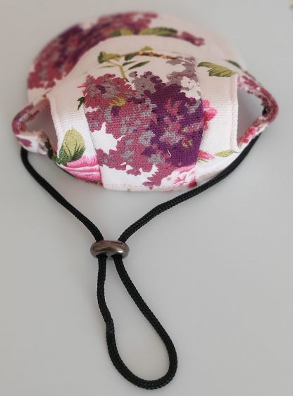 Cappello per cani bianco a fiori viola - immagine 4