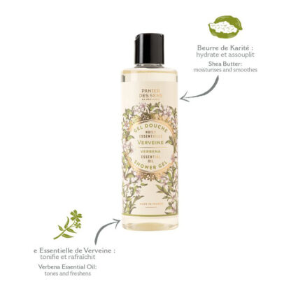 Gel doccia con olio essenziale di verbena energizzante 250 ml - Panier des Sens - immagine 3