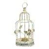 Gabbia portacandela con fiori shabby chic