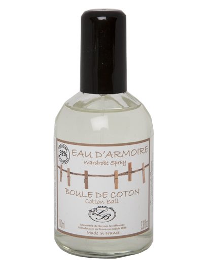 Spray guardaroba profumo Fiori di Cotone naturale prodotto in Provenza