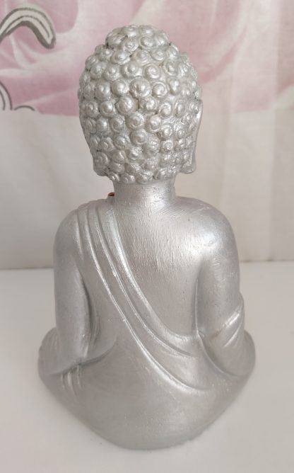 Buddha colore argento con cristalli svarowski - vintage - immagine 4