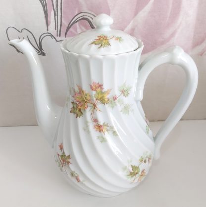 Teiera Limoges con decoro foglie - vintage - immagine 3