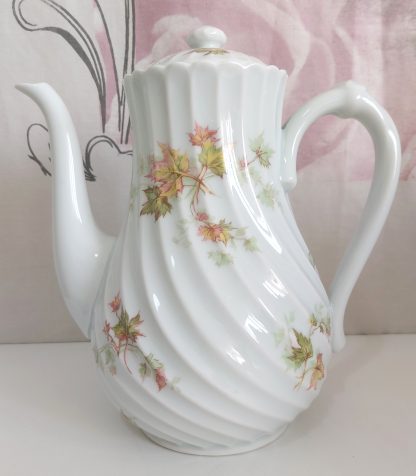 Teiera Limoges con decoro foglie - vintage - immagine 4