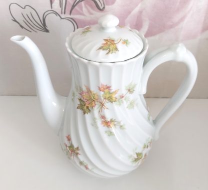 Teiera Limoges con decoro foglie - vintage - immagine 5