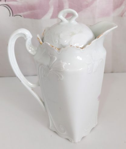 Teiera romantica con fiori rosa - vintage - immagine 5