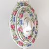 Piccola teiera Limoges bianca con decoro di fiori celesti e rosa - vintage - immagine 5