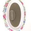 Piccola teiera Limoges bianca con decoro di fiori celesti e rosa - vintage - immagine 6