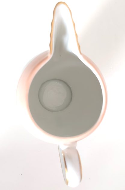 Lattiera Limoges bianca e rosa con fiori - vintage - immagine 4
