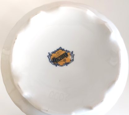 Teiera Limoges alta bianca con decoro fiori - vintage - immagine 5