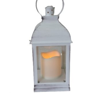 Lanterna bianca con luce led