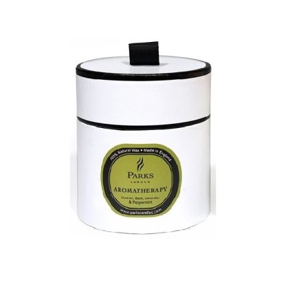 Candela profumata aromatherapy Vetiver Basilico Lavanda e menta Piperita - immagine 4