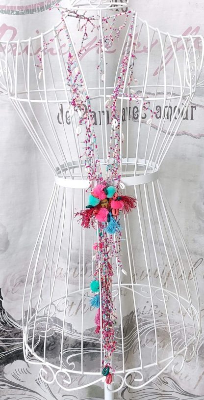 Collana perline multicolor Frida Calho - immagine 3