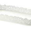 Vassoio decorativo bianco ovale - immagine 4