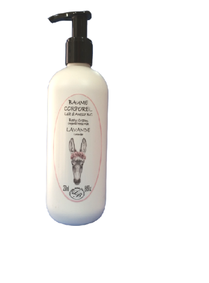 Crema corpo al latte d'asina Bio profumo Lavanda prodotto a mano in Provenza