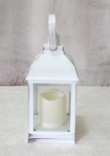 Lanterna bianca con luce led - immagine 4