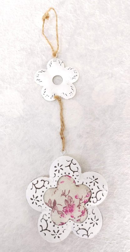Decorazione da appendere doppio fiore - immagine 3